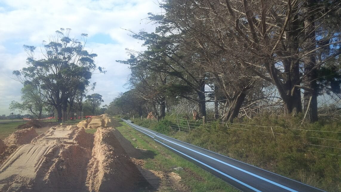 450mm PN16 Blue Stripe Pipeline